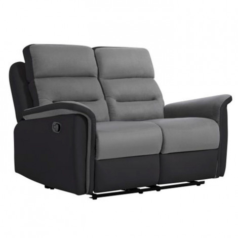 Canapé de Relaxation "Kato" 140cm Gris & Noir|Canape|Paris Prix