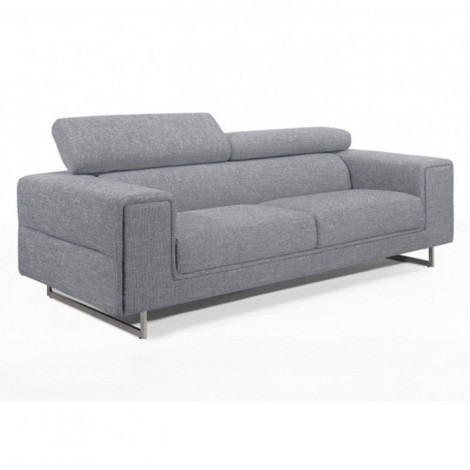 Canapé 3 Places Design "Street" 223cm Gris Clair|Canape|Paris Prix