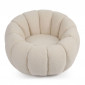 Fauteuil Coquillage Bouclette "Galen" 92cm Beige|Fauteuil / Chauffeuse|Paris Prix