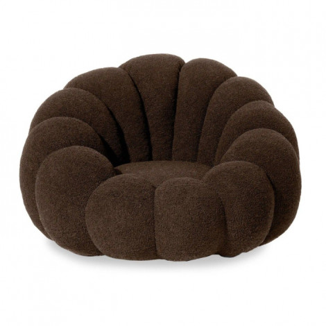 Fauteuil Design Coquillage "Bouclette" 98cm Marron|Fauteuil / Chauffeuse|Paris Prix