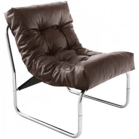 Fauteuil Design "Clip" 76cm Marron|Fauteuil / Chauffeuse|Paris Prix