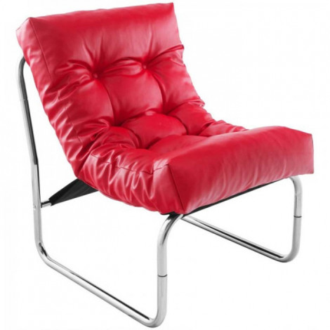 Fauteuil Design "Clip" 76cm Rouge|Fauteuil / Chauffeuse|Paris Prix