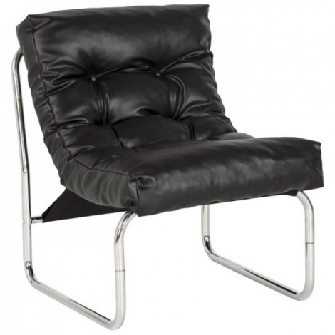 Fauteuil Design "Clip" 76cm Noir|Fauteuil / Chauffeuse|Paris Prix