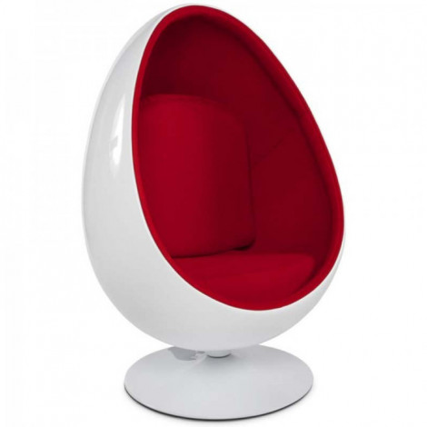 Fauteuil Design "Eggs" 133cm Blanc & Rouge|Fauteuil / Chauffeuse|Paris Prix