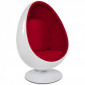 Fauteuil Design "Eggs" 133cm Blanc & Rouge|Fauteuil / Chauffeuse|Paris Prix