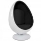 Fauteuil Design "Eggs" 133cm Blanc & Noir|Fauteuil / Chauffeuse|Paris Prix