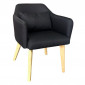 Fauteuil Scandinave en Tissu "Delante" 67cm Noir|Fauteuil / Chauffeuse|Paris Prix