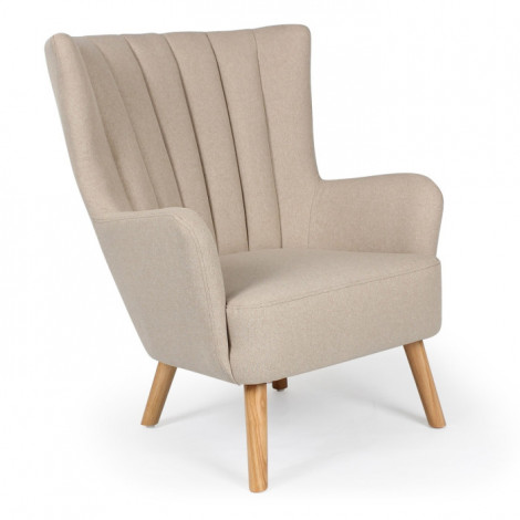 Fauteuil Scandinave "Jay" 94cm Beige|Fauteuil / Chauffeuse|Paris Prix