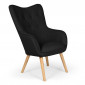 Fauteuil Scandinave "Aimee" 67cm Noir|Fauteuil / Chauffeuse|Paris Prix