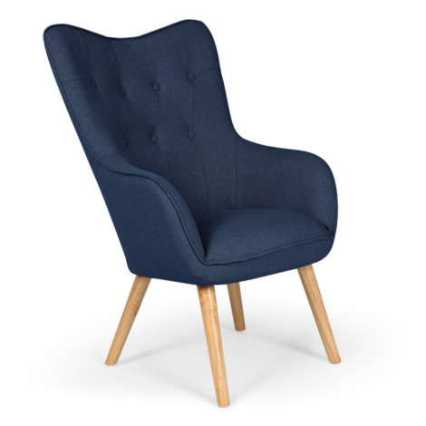 Fauteuil Scandinave "Aimee" 67cm Bleu|Fauteuil / Chauffeuse|Paris Prix