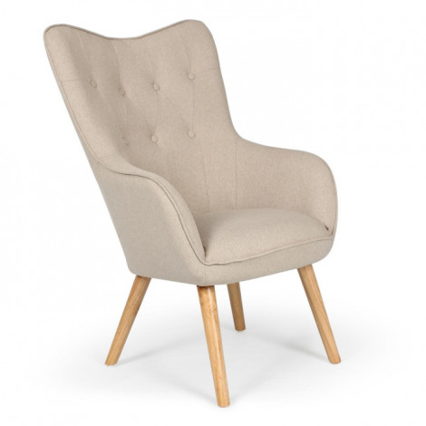 Fauteuil Scandinave "Aimee" 67cm Beige|Fauteuil / Chauffeuse|Paris Prix