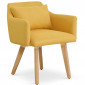Fauteuil Scandinave "Alan" 70cm Jaune|Fauteuil / Chauffeuse|Paris Prix