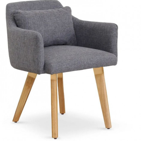 Fauteuil Scandinave "Alan" 70cm Gris Clair|Fauteuil / Chauffeuse|Paris Prix