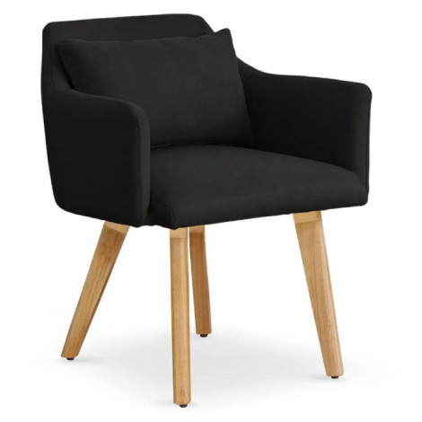 Fauteuil Scandinave "Alan" 70cm Noir|Fauteuil / Chauffeuse|Paris Prix
