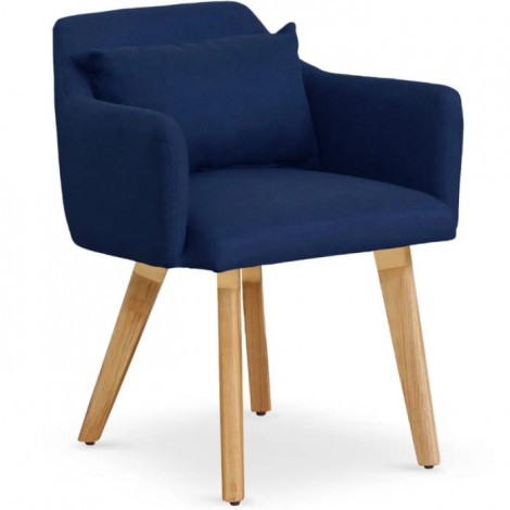 Fauteuil Scandinave "Alan" 70cm Bleu|Fauteuil / Chauffeuse|Paris Prix