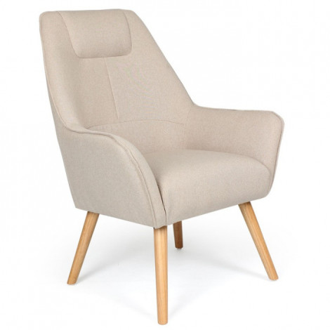 Fauteuil Scandinave "Watson" 101cm Beige|Fauteuil / Chauffeuse|Paris Prix