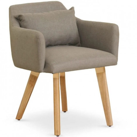 Fauteuil Scandinave "Alan" 70cm Taupe|Fauteuil / Chauffeuse|Paris Prix