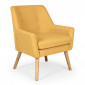Fauteuil Design en Tissu "Luigi" 85cm Jaune|Fauteuil / Chauffeuse|Paris Prix