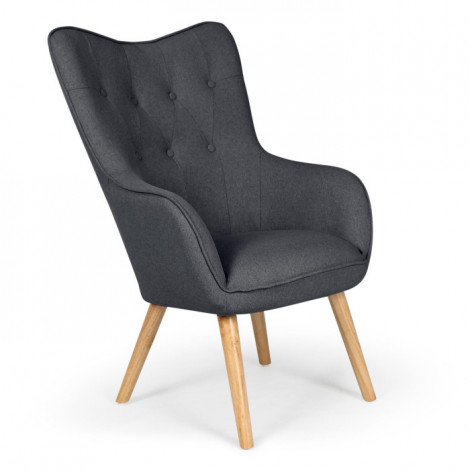 Fauteuil Scandinave "Aimee" 67cm Gris Foncé|Fauteuil / Chauffeuse|Paris Prix