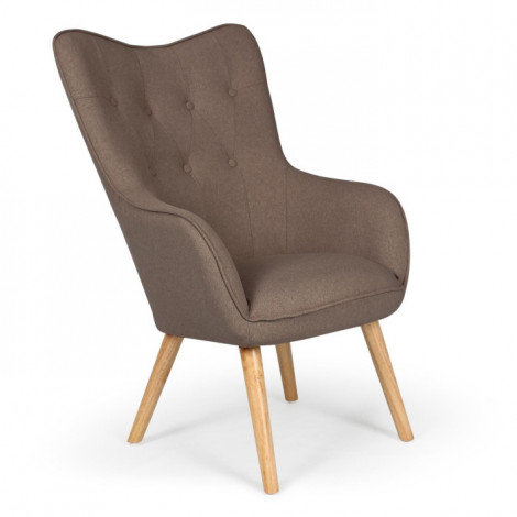 Fauteuil Scandinave "Aimee" 67cm Taupe|Fauteuil / Chauffeuse|Paris Prix