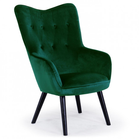 Fauteuil Scandinave Velours "Vianey" 100cm Vert|Fauteuil / Chauffeuse|Paris Prix