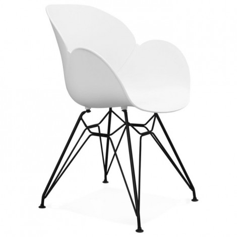 Fauteuil Design "Kapt" 85cm Blanc|Fauteuil / Chauffeuse|Paris Prix