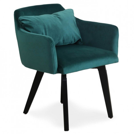 Fauteuil Scandinave Velours "Scanda" 70cm Vert|Fauteuil / Chauffeuse|Paris Prix