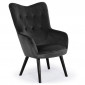 Fauteuil Design en Velours "Artic" 100cm Noir|Fauteuil / Chauffeuse|Paris Prix