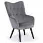 Fauteuil Design en Velours "Artic" 100cm Gris|Fauteuil / Chauffeuse|Paris Prix