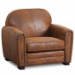 Fauteuil Club Vintage "Balista" 90cm Marron|Fauteuil / Chauffeuse|Paris Prix