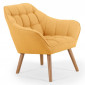 Fauteuil Scandinave Matelassé "Taon" 83cm Jaune|Fauteuil / Chauffeuse|Paris Prix