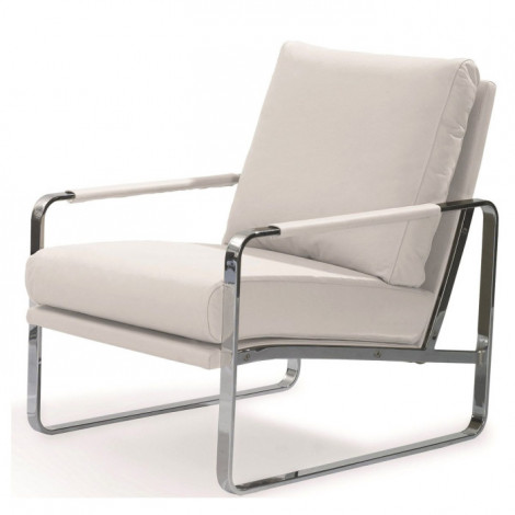 Fauteuil Design "Alexander" 100cm Blanc|Fauteuil / Chauffeuse|Paris Prix