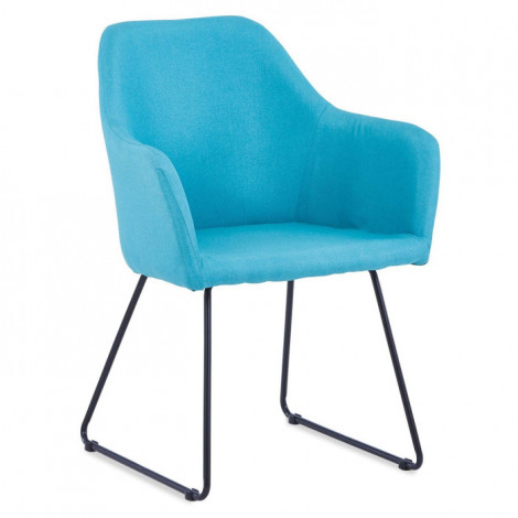 Fauteuil Design "Blida" 87cm Bleu & Noir|Fauteuil / Chauffeuse|Paris Prix