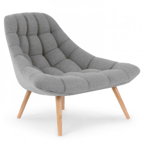 Fauteuil Scandinave en Tissu "Johan 102cm Gris|Fauteuil / Chauffeuse|Paris Prix