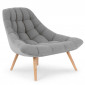 Fauteuil Scandinave en Tissu "Johan 102cm Gris|Fauteuil / Chauffeuse|Paris Prix