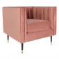 Fauteuil Design en Velours "Goya" 76cm Rose|Fauteuil / Chauffeuse|Paris Prix