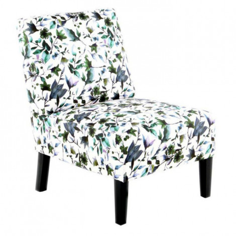 Fauteuil Design Imprimé "Indira" 84cm Beige & Vert|Fauteuil / Chauffeuse|Paris Prix