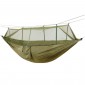 Hamac à Moustiquaire en toile de parachute vert armée – Camping et jardin