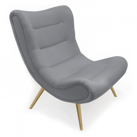 Fauteuil Scandinave Design "Roman" 95cm Gris|Fauteuil / Chauffeuse|Paris Prix