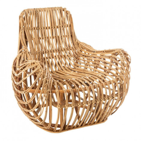Fauteuil en Rotin Design "Ana" 100cm Naturel|Fauteuil / Chauffeuse|Paris Prix