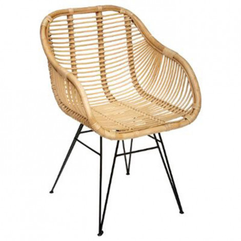 Fauteuil Design en Rotin "Koeta" 85cm Naturel|Fauteuil / Chauffeuse|Paris Prix