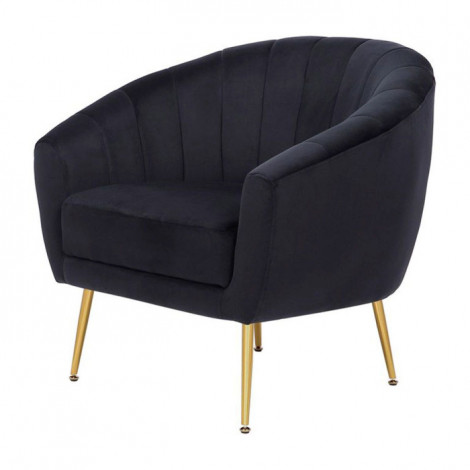 Fauteuil Design "Doreen" 88cm Noir|Fauteuil / Chauffeuse|Paris Prix