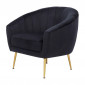 Fauteuil Design "Doreen" 88cm Noir|Fauteuil / Chauffeuse|Paris Prix