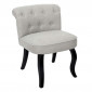 Fauteuil en Tissu Design "Eleonor" 68cm Gris & Noir|Fauteuil / Chauffeuse|Paris Prix