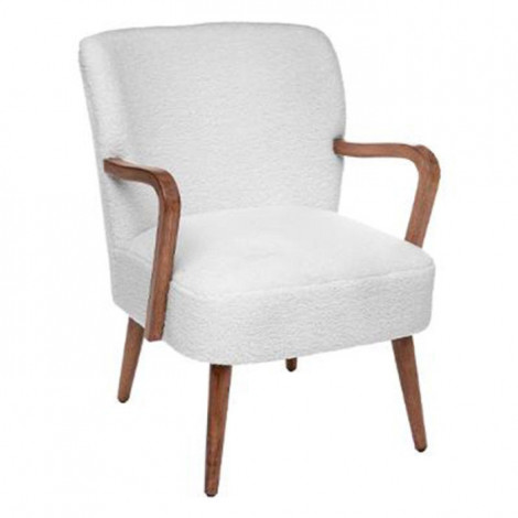 Fauteuil Imitation Fourrure "Chiara" 79cm Blanc|Fauteuil / Chauffeuse|Paris Prix
