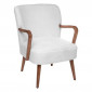 Fauteuil Imitation Fourrure "Chiara" 79cm Blanc|Fauteuil / Chauffeuse|Paris Prix