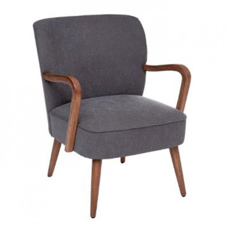 Fauteuil Imitation Fourrure "Chiara" 79cm Gris|Fauteuil / Chauffeuse|Paris Prix