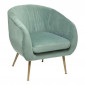 Fauteuil Design en Velours "Solaro" 78cm Vert Jade|Fauteuil / Chauffeuse|Paris Prix