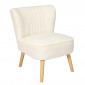 Fauteuil Scandinave Design "Erika" 72cm Blanc|Fauteuil / Chauffeuse|Paris Prix