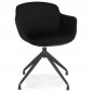 Fauteuil Design en Velours "Loana" 80cm Noir|Fauteuil / Chauffeuse|Paris Prix